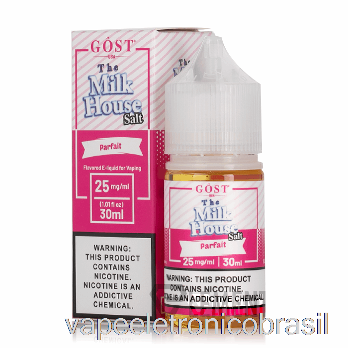 Vape Eletrônico Parfait Salts - The Milk House - Gost Vapor - 30ml 25mg